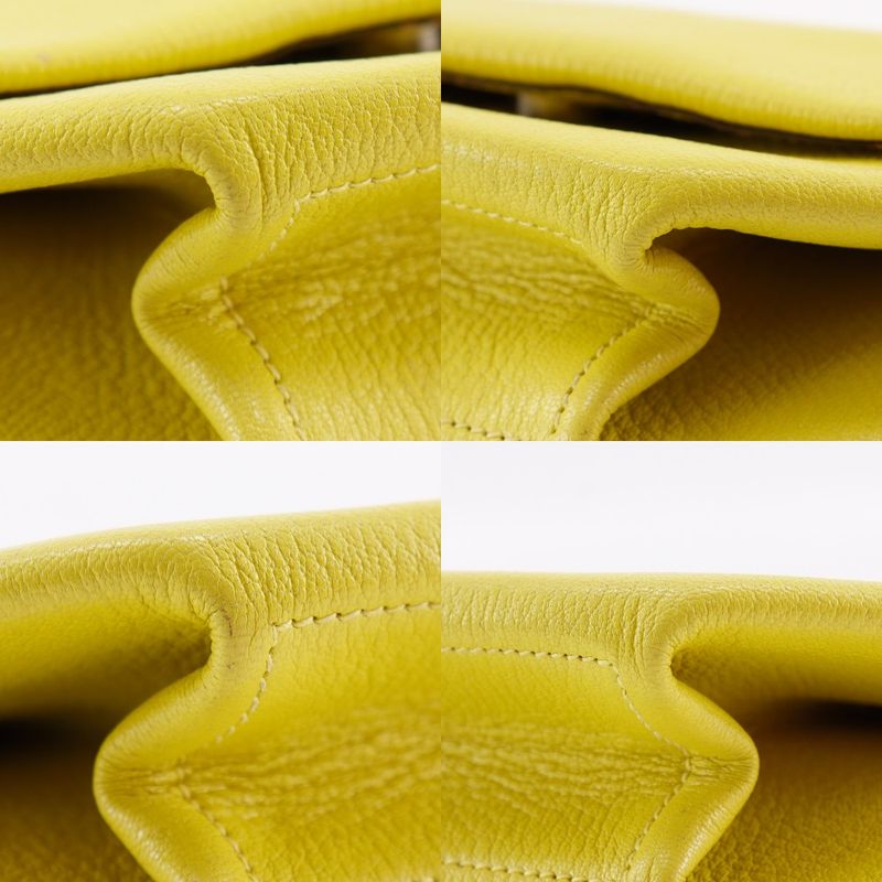 Hermes Opry Chevre Lime Yellow Green a Clutch
