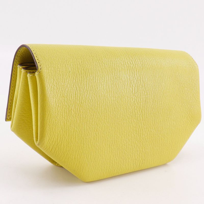 Hermes Opry Chevre Lime Yellow Green a Clutch