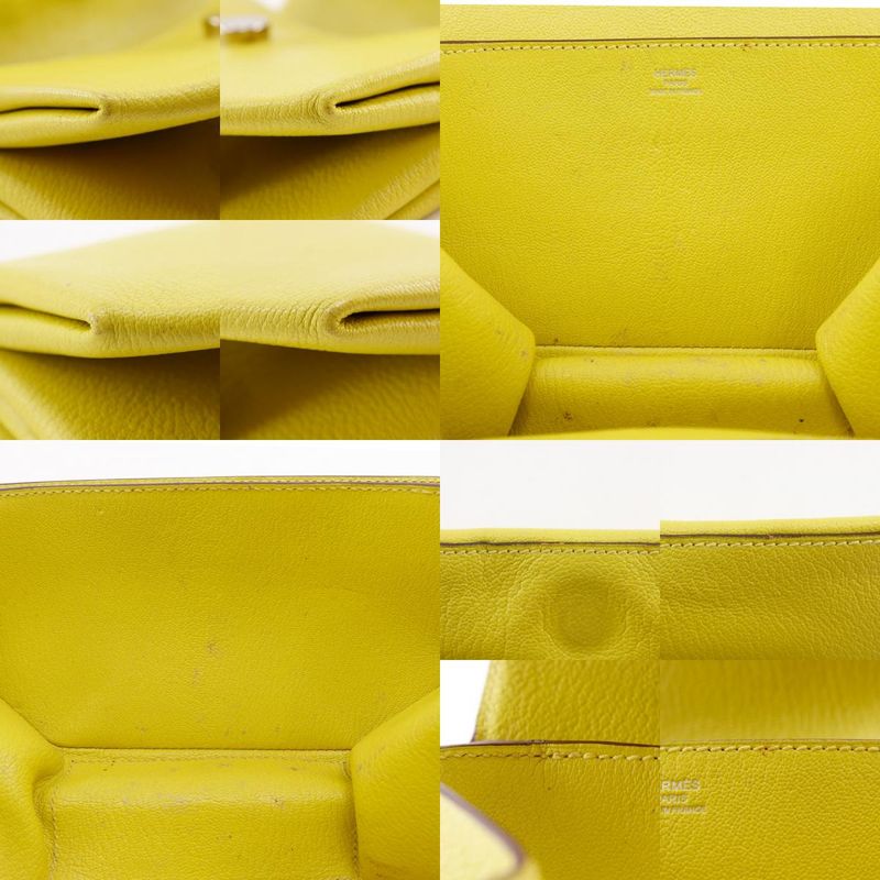 Hermes Opry Chevre Lime Yellow Green a Clutch