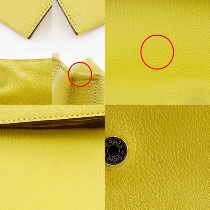 Hermes Opry Chevre Lime Yellow Green a Clutch