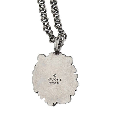 Gucci Lionhead Silver Chain Necklace