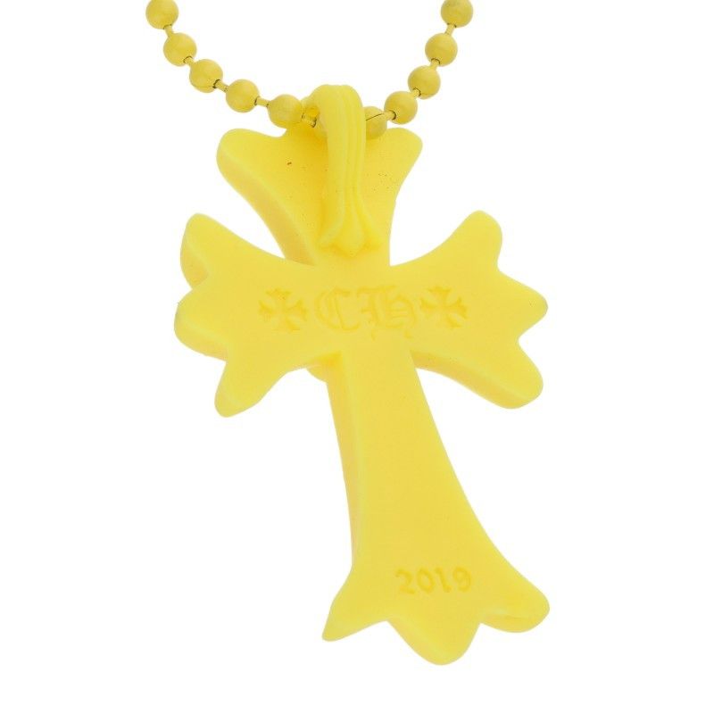Chrome Hearts Rubber CH Crs Sml Small CH Cross Silicone Necklace
