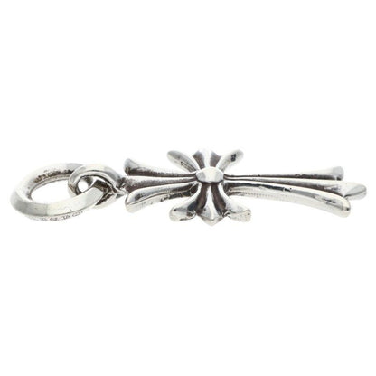 Chrome Hearts Tiny CH Cross Charm Silver Necklace Top