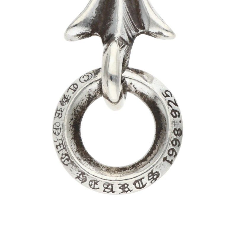 Chrome Hearts Tiny CH Cross Charm Silver Necklace Top