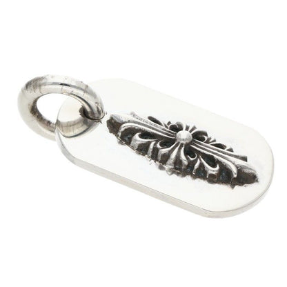 Chrome Hearts Raised Dogtag Dog Tag Silver Necklace Top