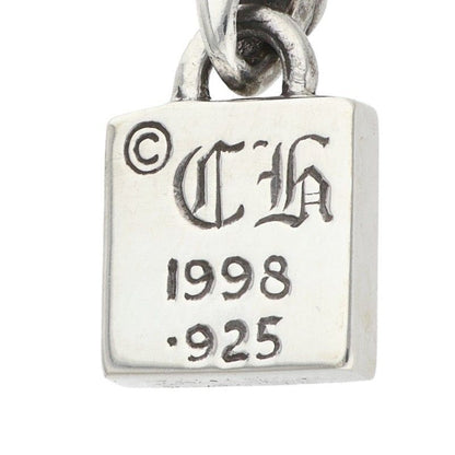Chrome Hearts Framed CH Plus Charm Silver Necklace Top