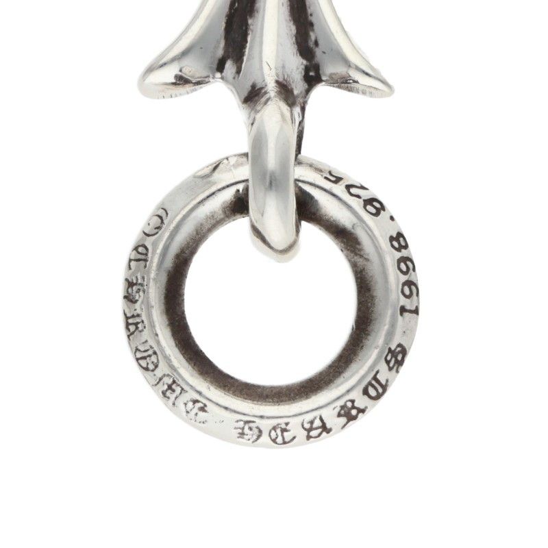 Chrome Hearts Tiny CH Cross Charm Silver Necklace Top