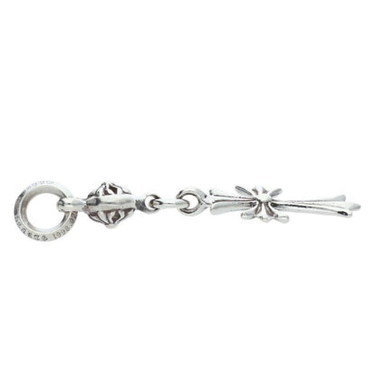 Chrome Hearts Tny CH Crs 1 Ball Tiny Ch Cross Charm Silver Necklace Top