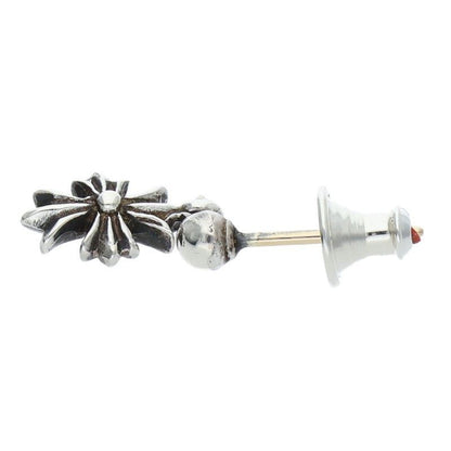 Chrome Hearts Tny CH Pls 1 Tiny Ech Plus Drop Silver Earrings
