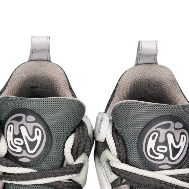 Louis Vuitton LV Skate Line Leather Fabric Sneakers 6.5