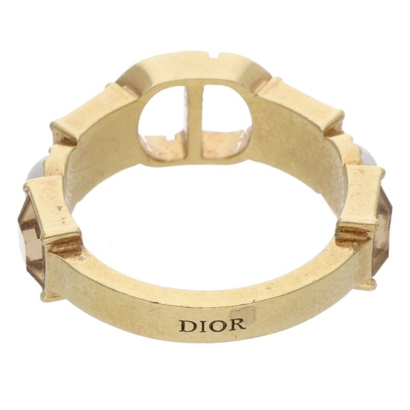 Dior Petit CD Cdline Stone Faux Pearl Gpring S No 10 Ring