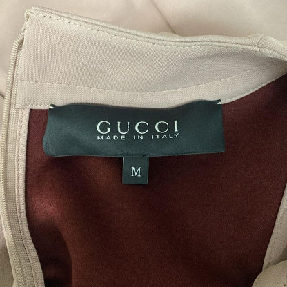 Gucci Dress M Pink Beige Sleeveless