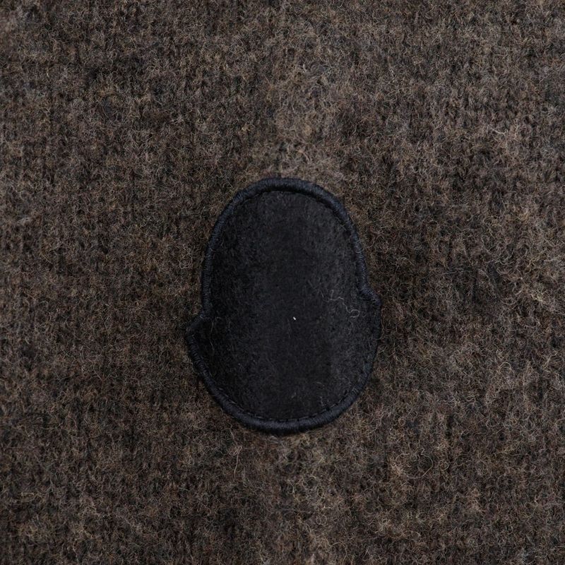 Moncler Aglione Tricot Girocollo Wool Gray Sweater