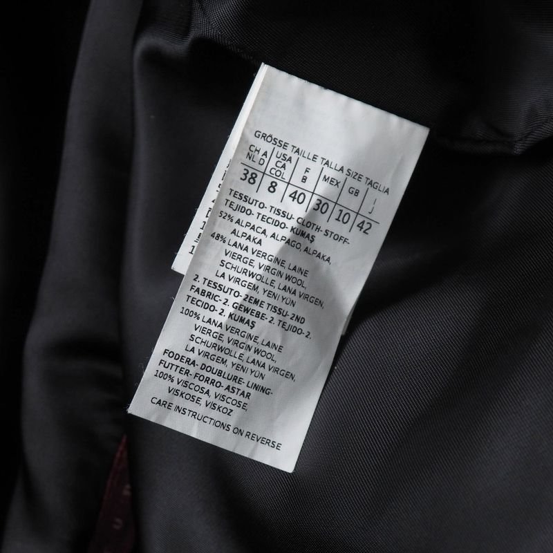 Max Mara Studio Coat 42 Stand Collar Different