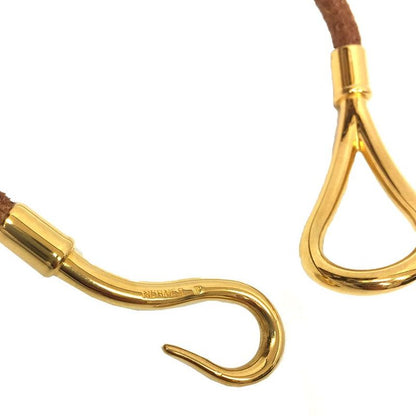 Hermes Jumbo Bracelet Single Brown Gold