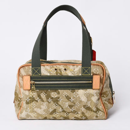 Louis Vuitton Monogram Moflage Denim Jasmine Handbag Khaki Takashi Murakami — view 2