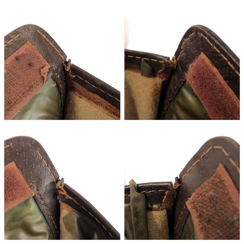 Gucci Vintage Sherry Line Beige Brown GG Supreme Canvas Clutch