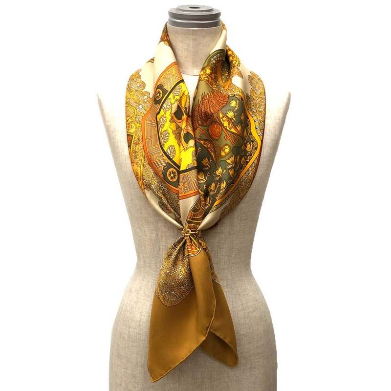 Hermes Scarf Carre 90 Art Des Steppes Step Art