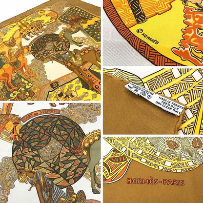Hermes Scarf Carre 90 Art Des Steppes Step Art