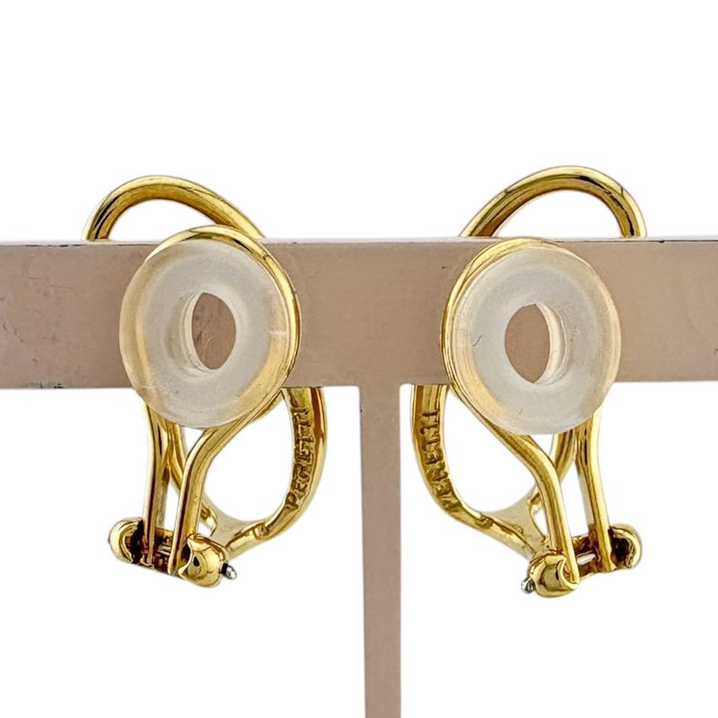 Tiffany & Co Double Loop Earrings 18k Yellow Gold