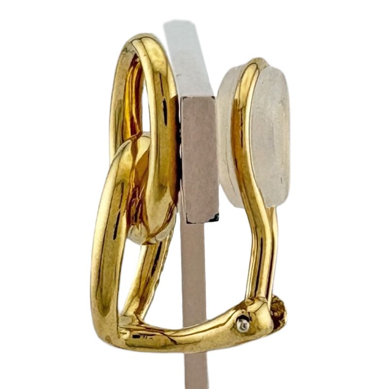 Tiffany & Co Double Loop Earrings 18k Yellow Gold