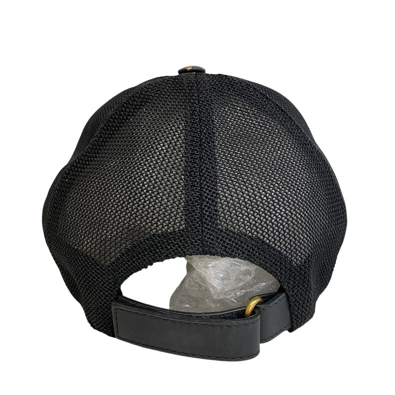 Gucci Guccy Lambskin Cap Black Hat