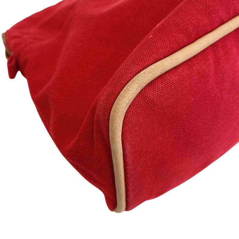 Hermes Bolide Pouch GM Canvas Red