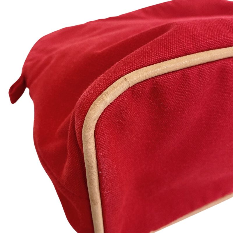 Hermes Bolide Pouch GM Canvas Red