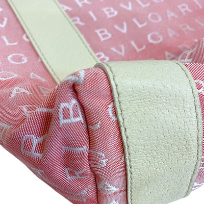 Bvlgari Logo Mania Canvas Tote Pink