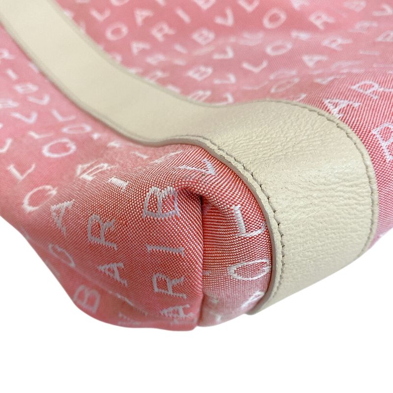 Bvlgari Logo Mania Canvas Tote Pink