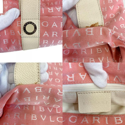 Bvlgari Logo Mania Canvas Tote Pink