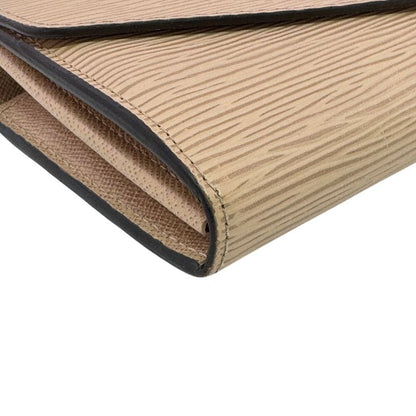 Louis Vuitton Flap Bifold Portefeuille Sarah Epi Leather Wallet Beige