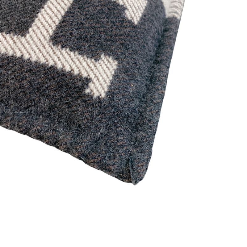 Hermes Jacquard Woven Avalon Wool Interior Others Ecru Shoulder Bag