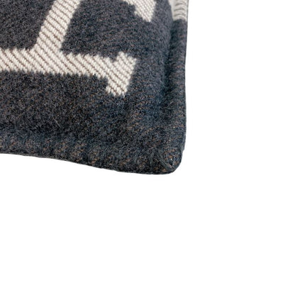 Hermes Jacquard Woven Avalon Wool Interior Others Ecru Shoulder Bag