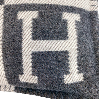 Hermes Jacquard Woven Avalon Wool Interior Others Ecru Shoulder Bag