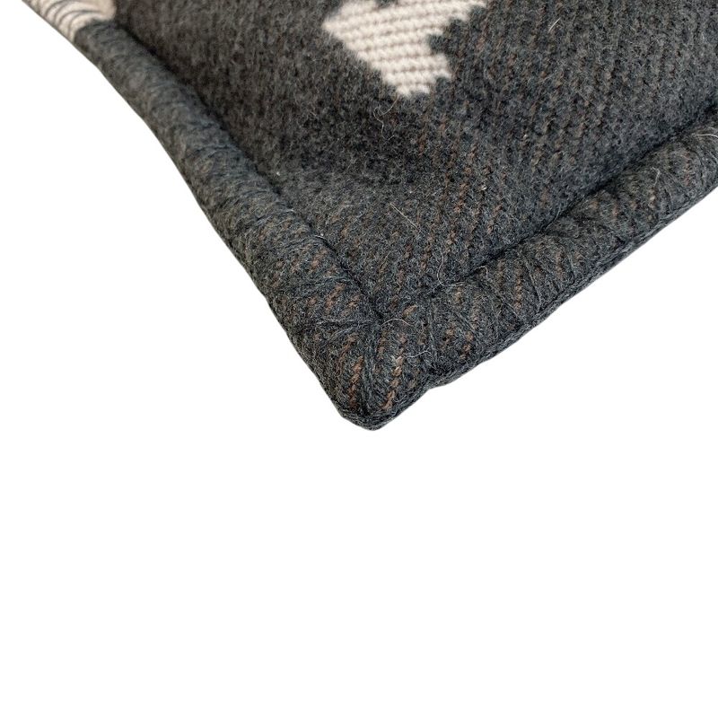 Hermes Jacquard Woven Avalon Wool Interior Others Ecru Shoulder Bag