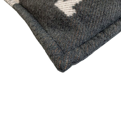 Hermes Jacquard Woven Avalon Wool Interior Others Ecru Shoulder Bag