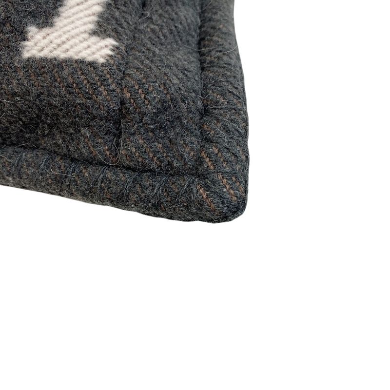 Hermes Jacquard Woven Avalon Wool Interior Others Ecru Shoulder Bag