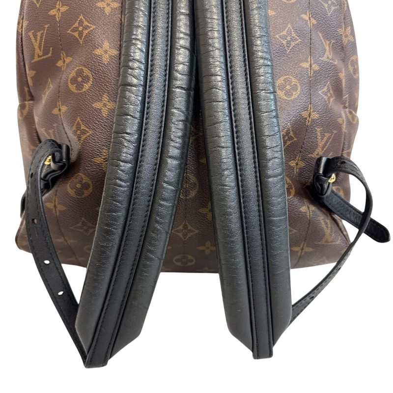Louis Vuitton Backpack Palm Spring MM Monogram Leather Bags Brown