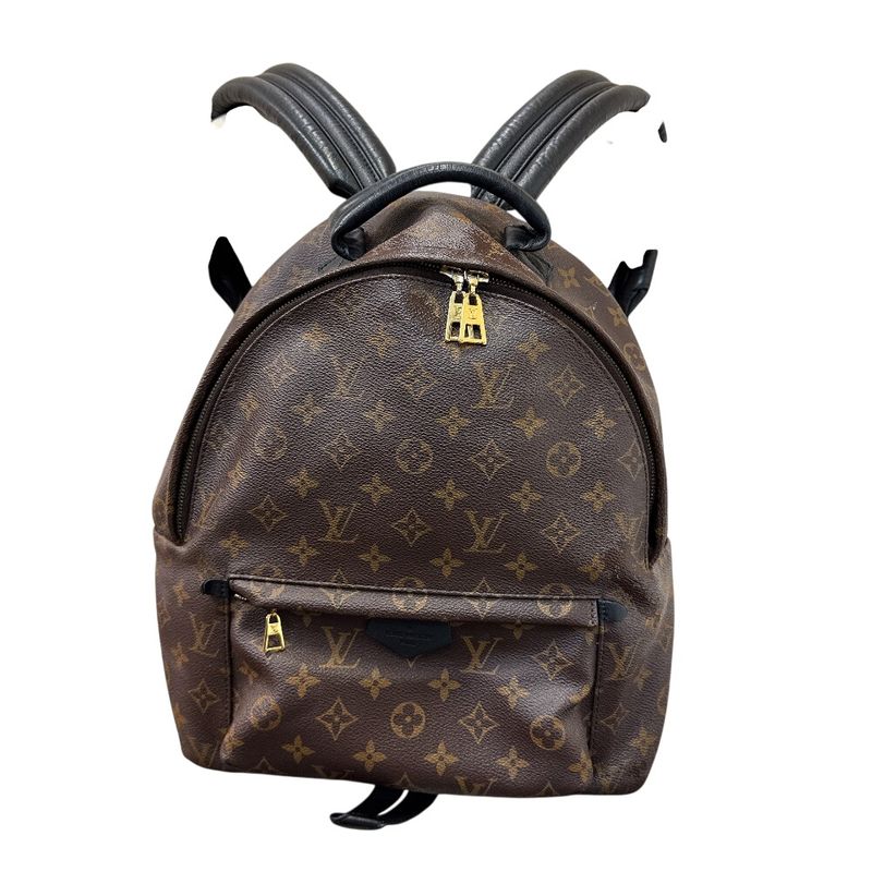 Louis Vuitton Backpack Palm Spring MM Monogram Leather Bags Brown