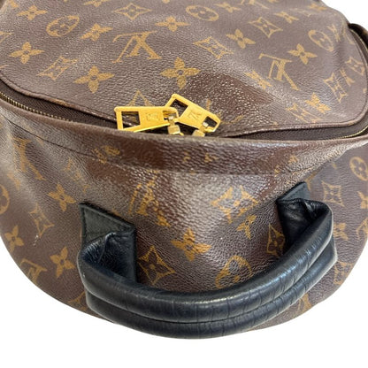 Louis Vuitton Backpack Palm Spring MM Monogram Leather Bags Brown