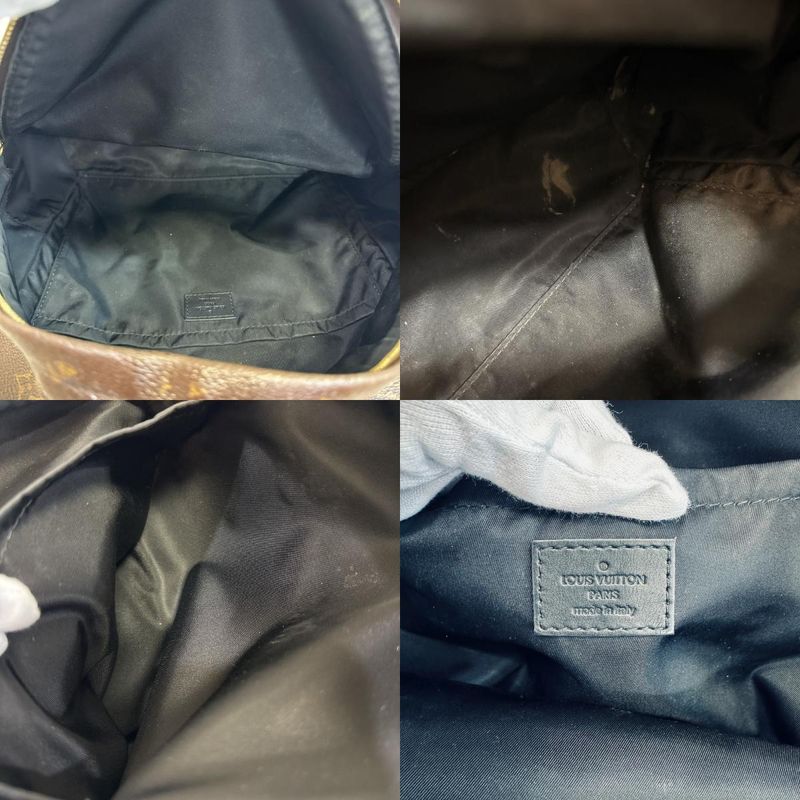 Louis Vuitton Backpack Palm Spring MM Monogram Leather Bags Brown