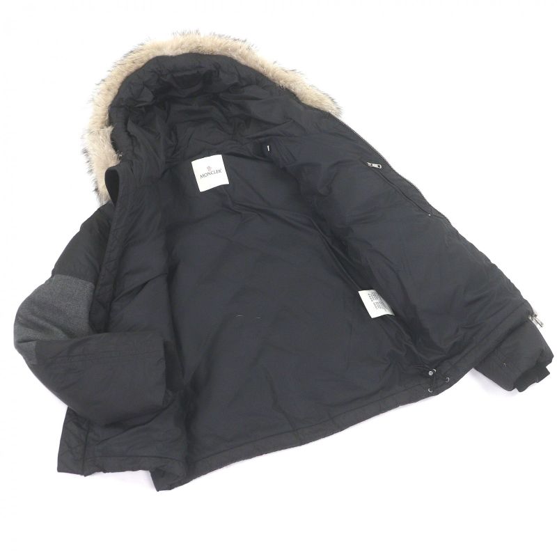 Moncler Dedion Giubbotto Koyo Tefa Hooded Down Jacket Black 1