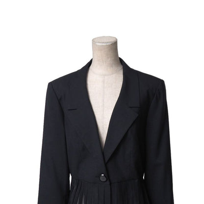 Chanel Jacket 40 Lace Pleated Long