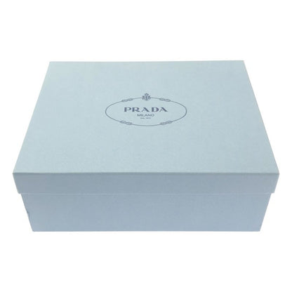 Prada Brushed Leather Lace Up Loafers 40 Black