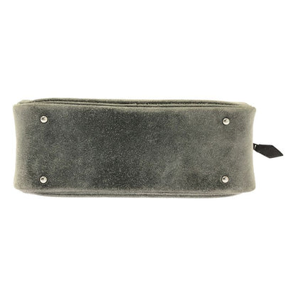 Hermes Mini Plume 20 Suede Handbag Gray