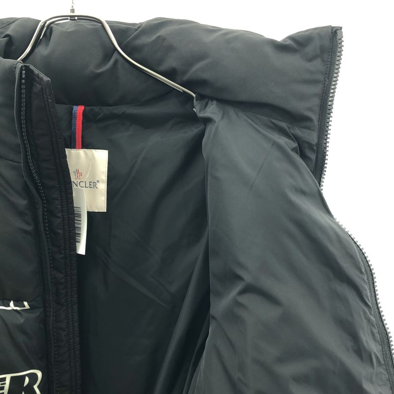 Moncler Fiveley Logo Print Down Jacket 2 Black