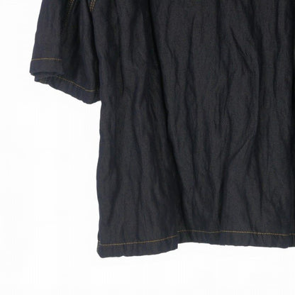 Bottega Veneta Daniel Lee Era Denim Twill Metal Button Shirt Short Sleeve 46