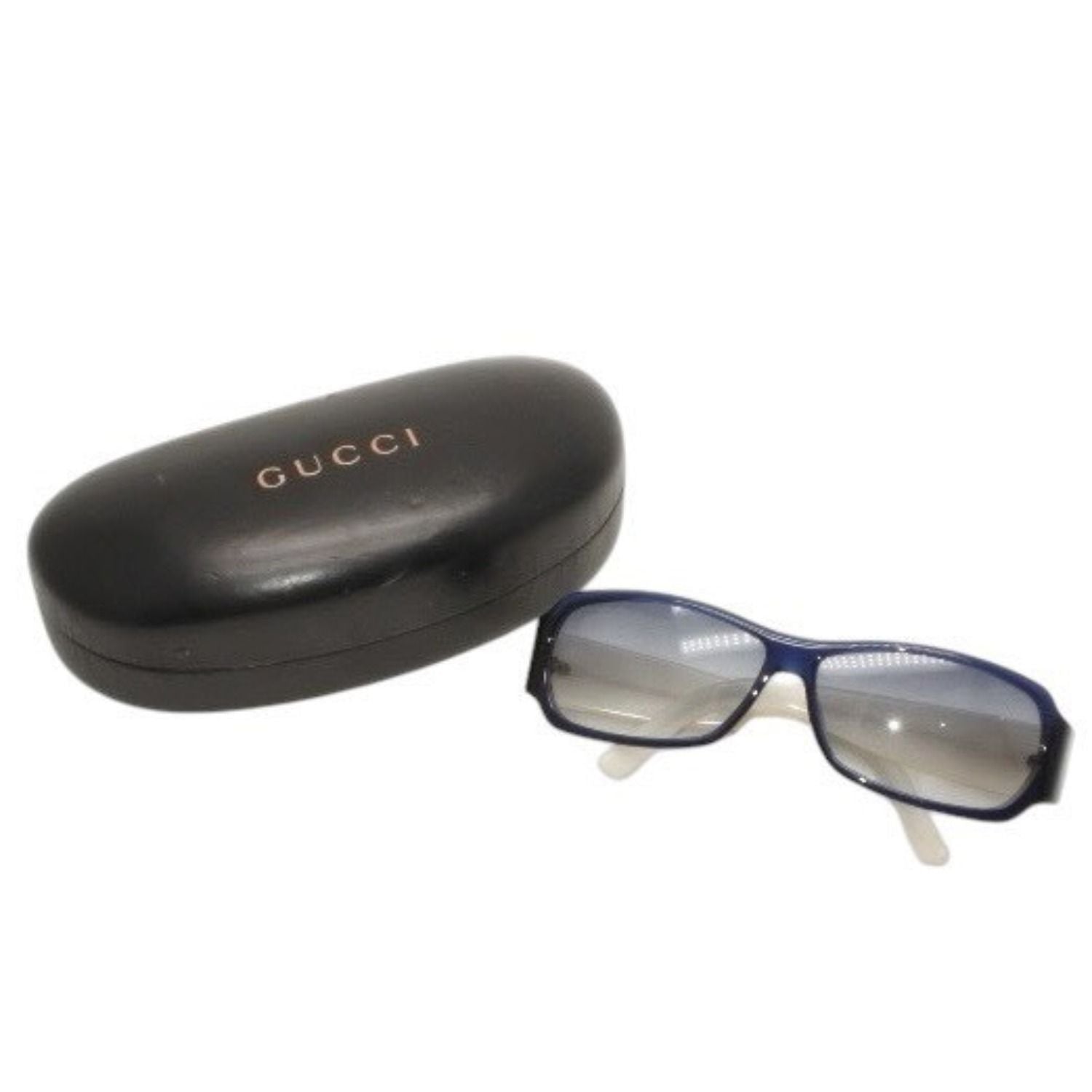 Gucci Sunglasses Eyewear S Eonit GG Logo Glitter Acetate Blue White