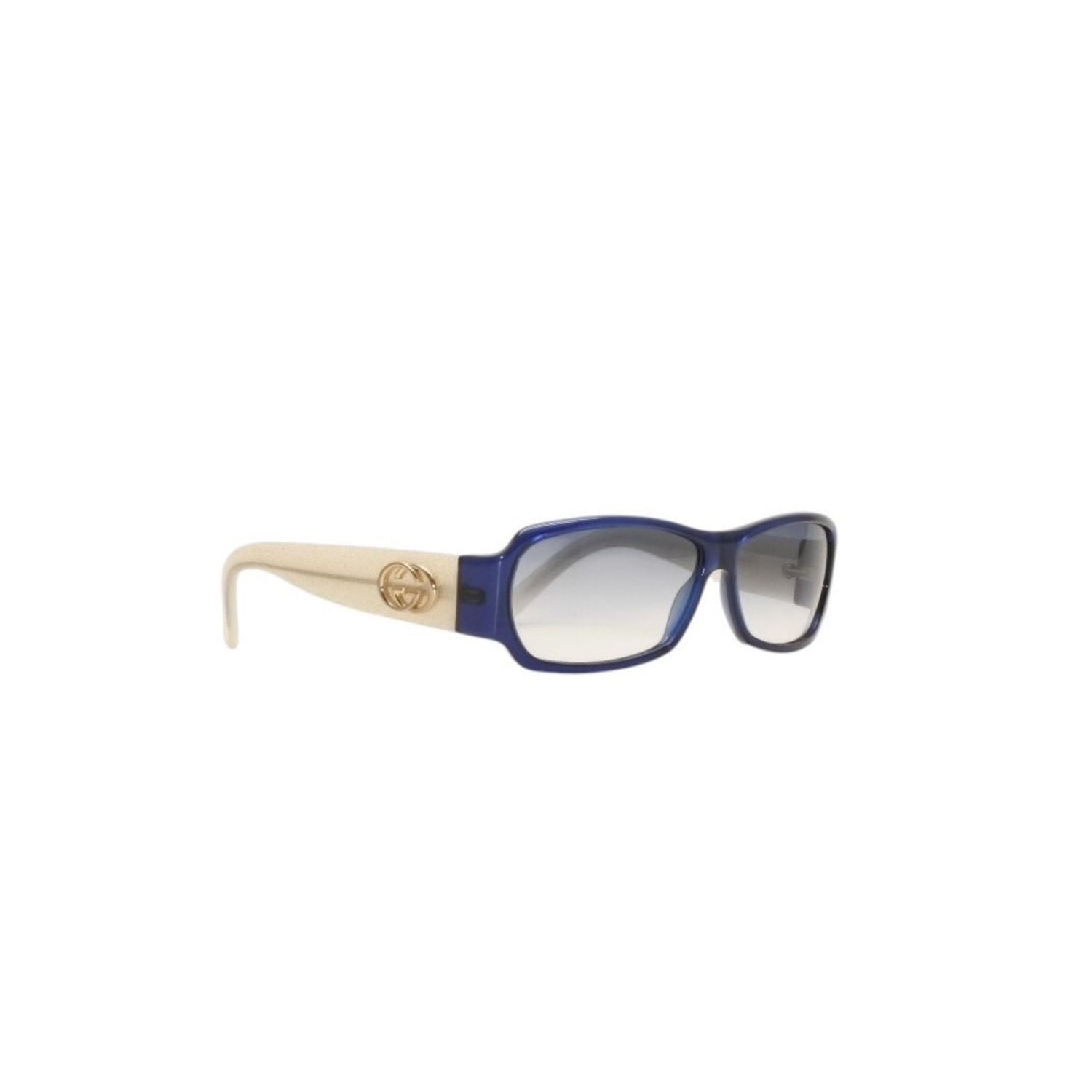 Gucci Sunglasses Eyewear S Eonit GG Logo Glitter Acetate Blue White — view 4